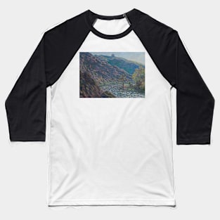 The Petite Creuse River by Claude Monet Baseball T-Shirt